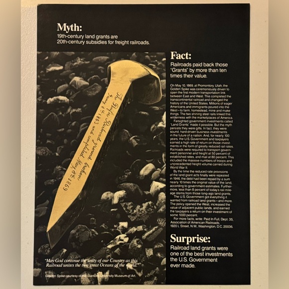 Rail Road America 1981 Advertisement (Life Magazine print) - Picture 1 of 1